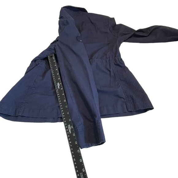 Tommy Hilfiger Full Zip Field Style Utility Chore Jacket Size Small Navy Blue - Picture 7 of 9